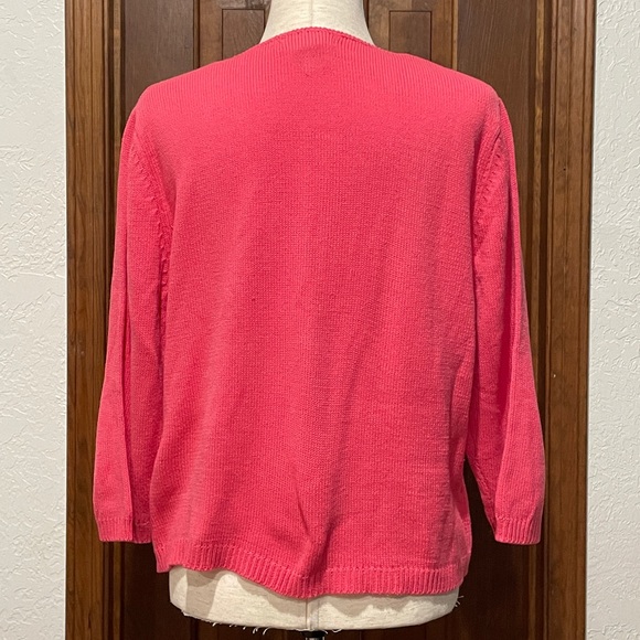 NWOT Pink 3/4 Sleeve Sweater Sz L - Picture 3 of 6